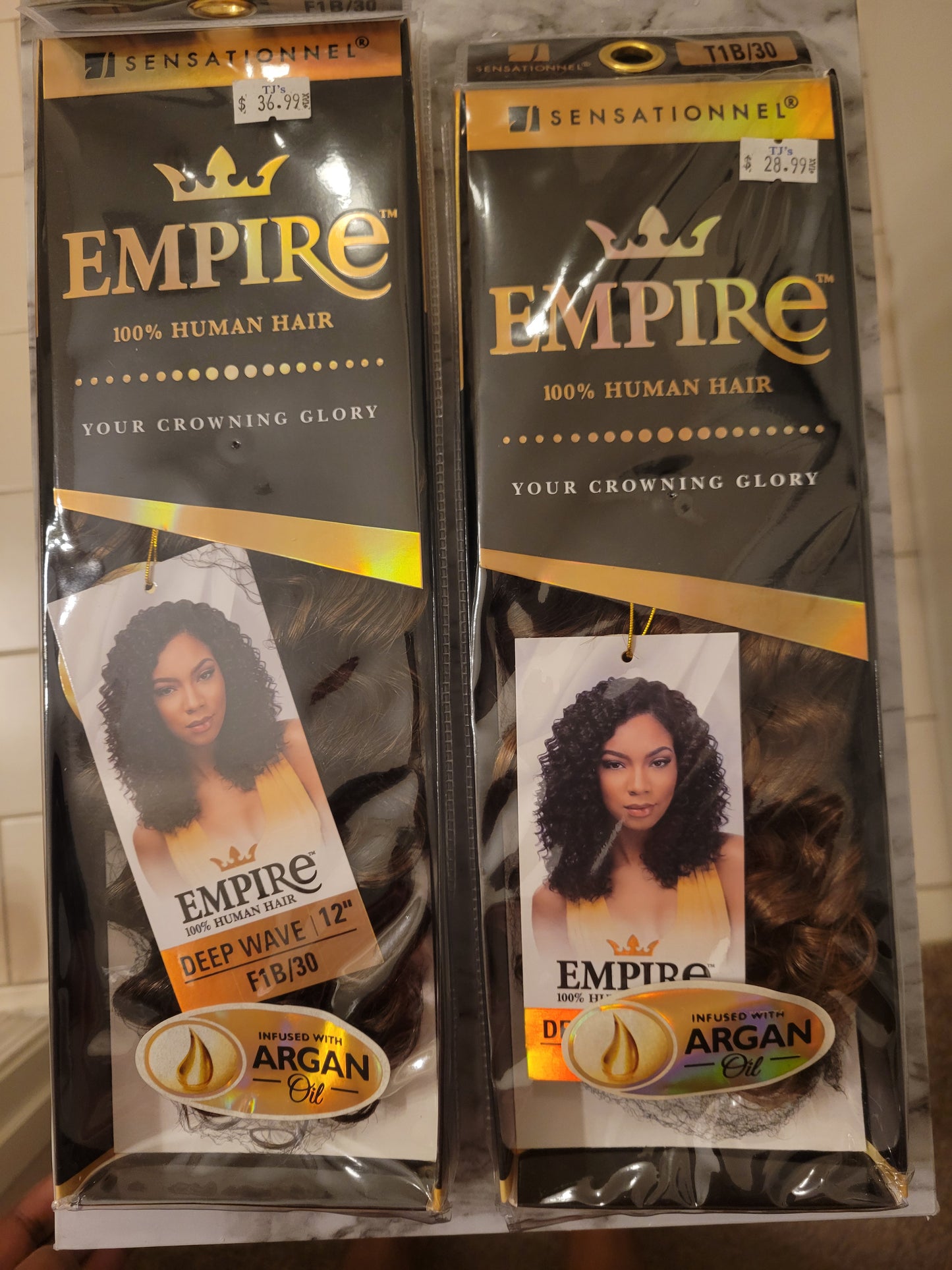 Empire Human Hair 1b/30 and 1b/30 Mix