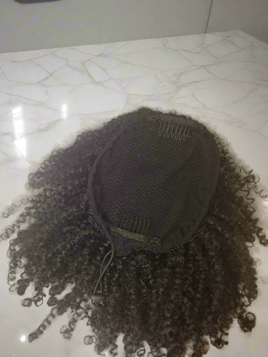 Raven's Spring Twist Drawstring Ponytail