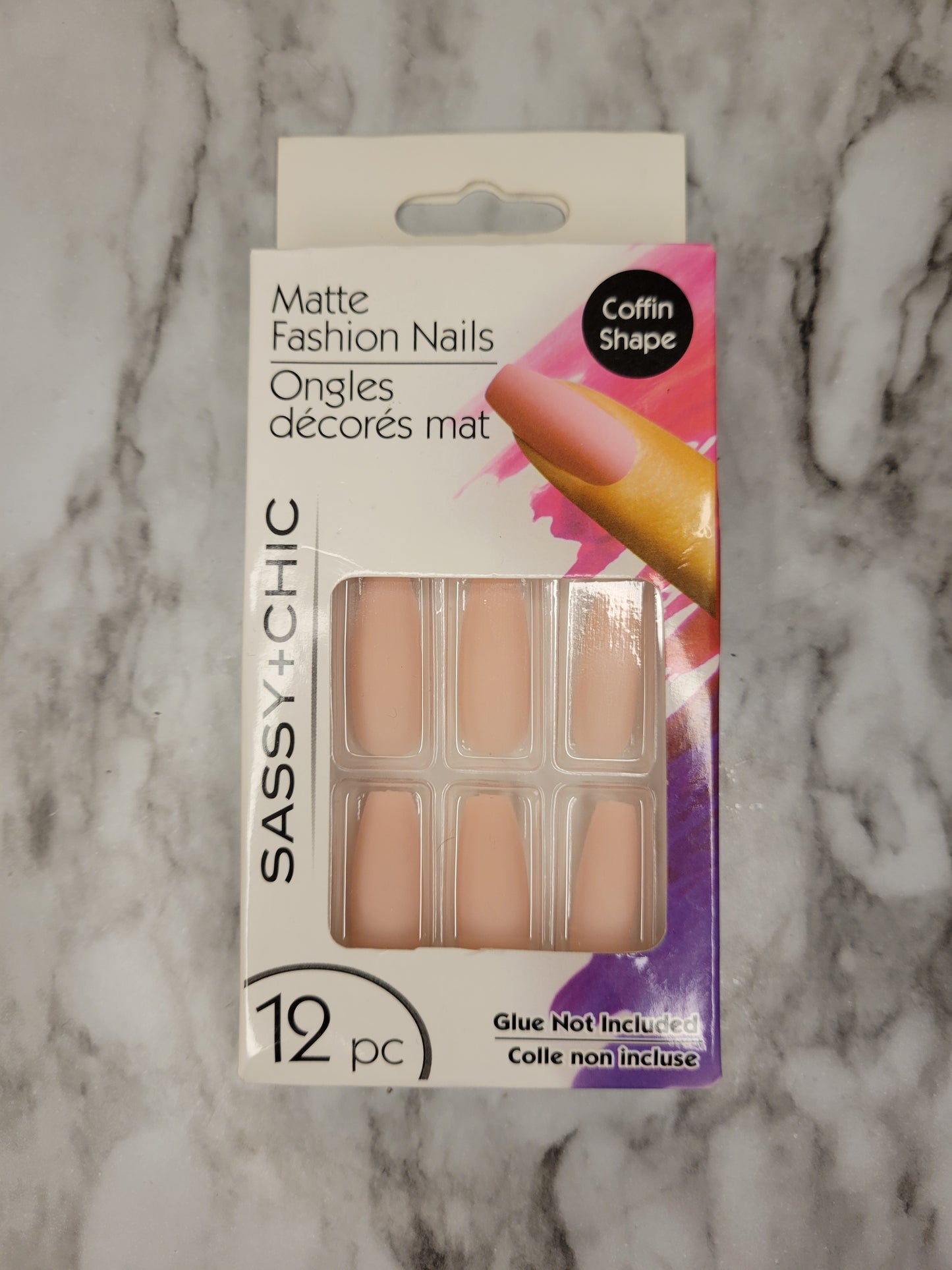 Sassy and Chic Matte Press-On nails Light Pink