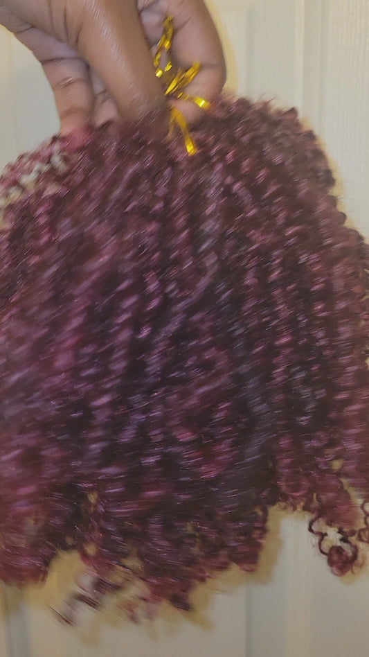 Ari's Scarlet Crochet Microtwists